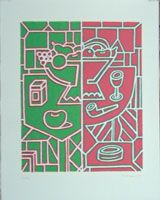 serigrafia de Alfredo Alcain